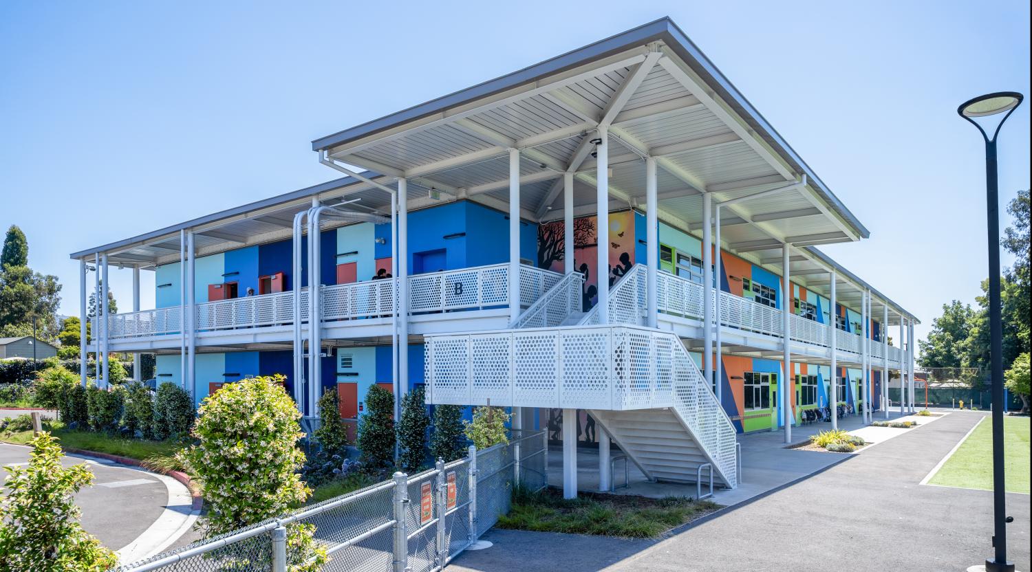 New two-story classroom building at Achieve Academy in Oakland, California