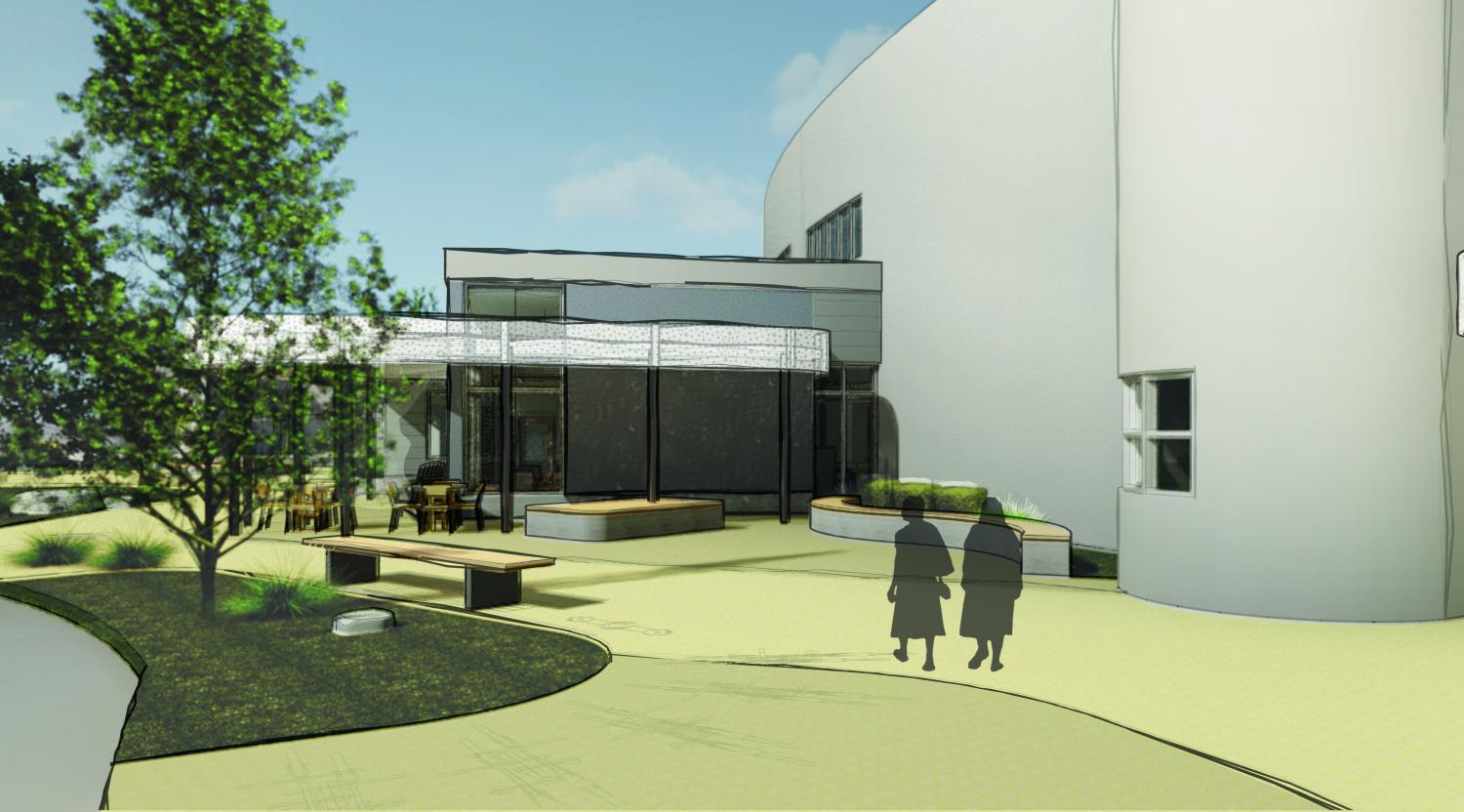 Rendering showing library main entry