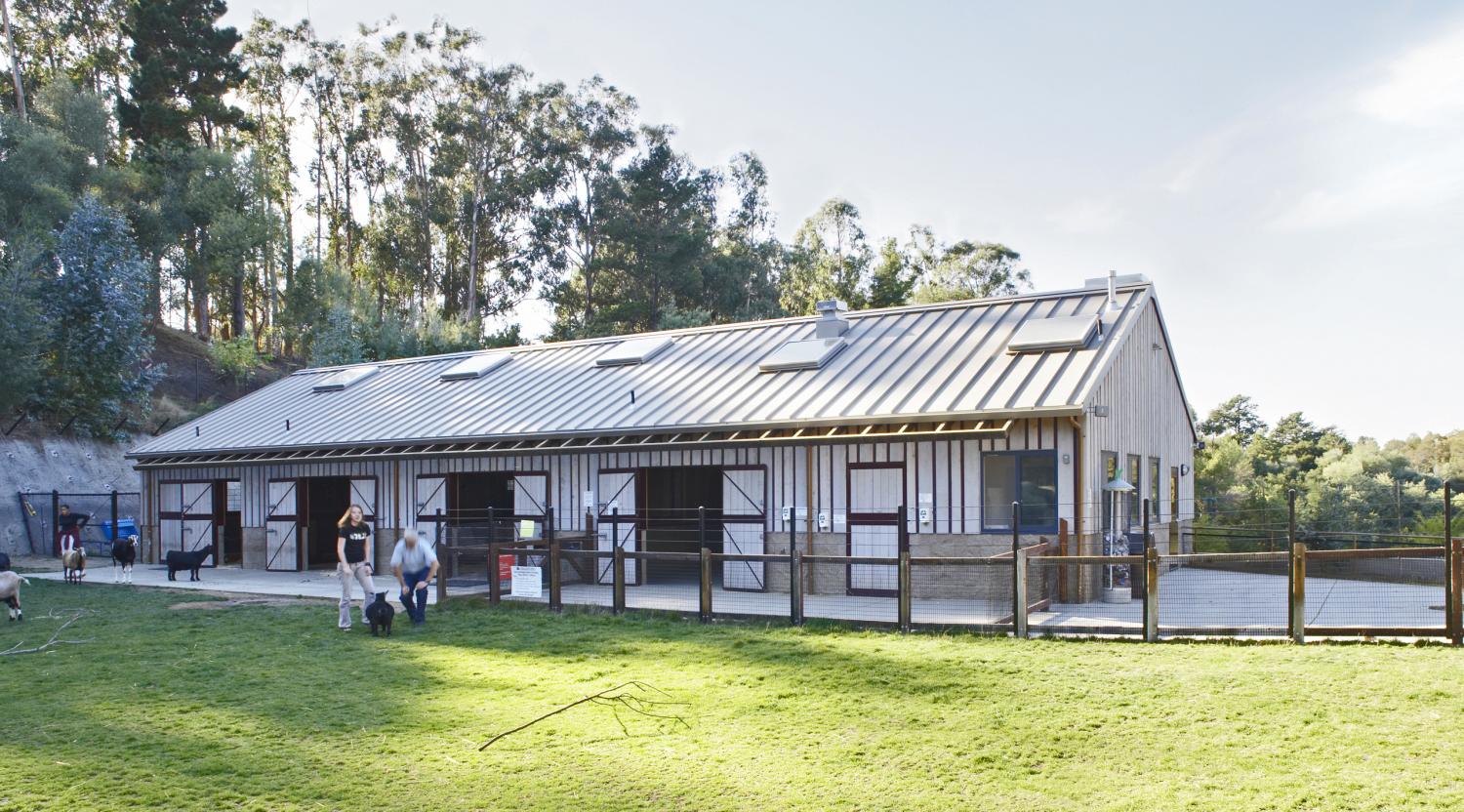 Oakland Children’s Zoo goat/sheep barn exterior