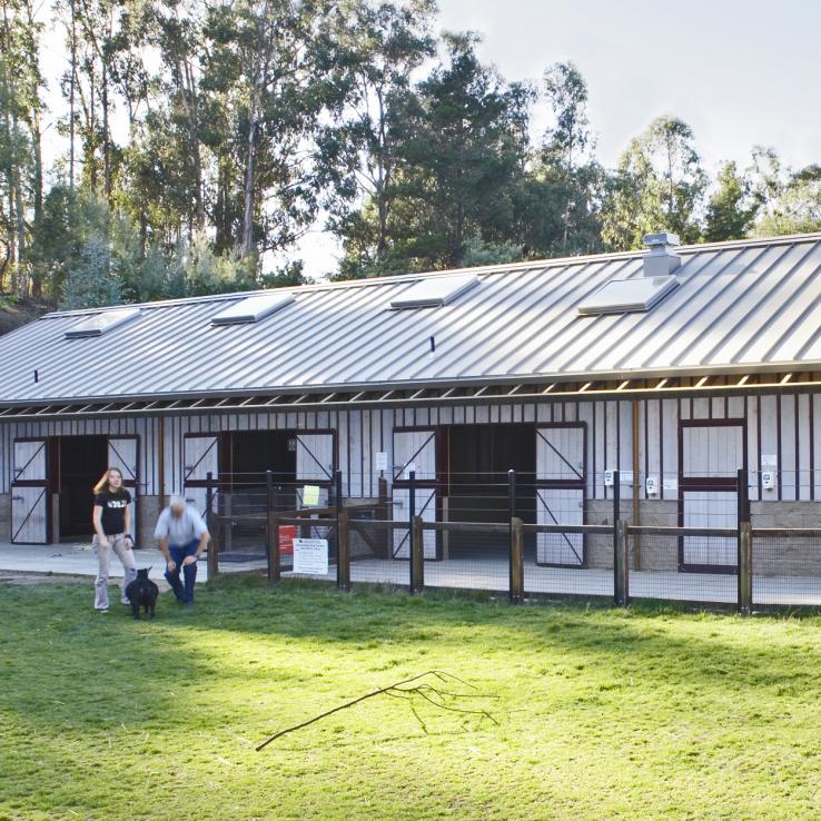 Oakland Children’s Zoo goat/sheep barn exterior