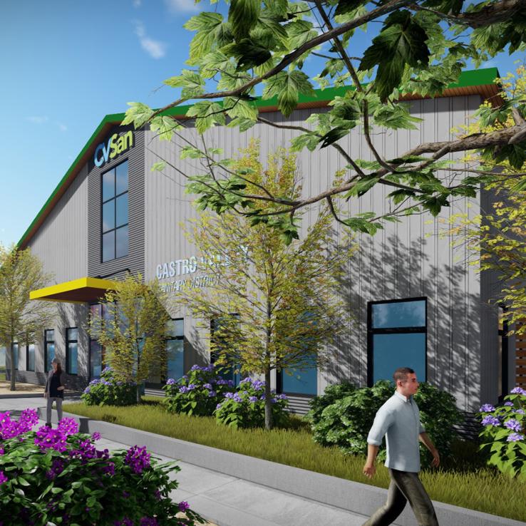 Rendering of exterior main entry