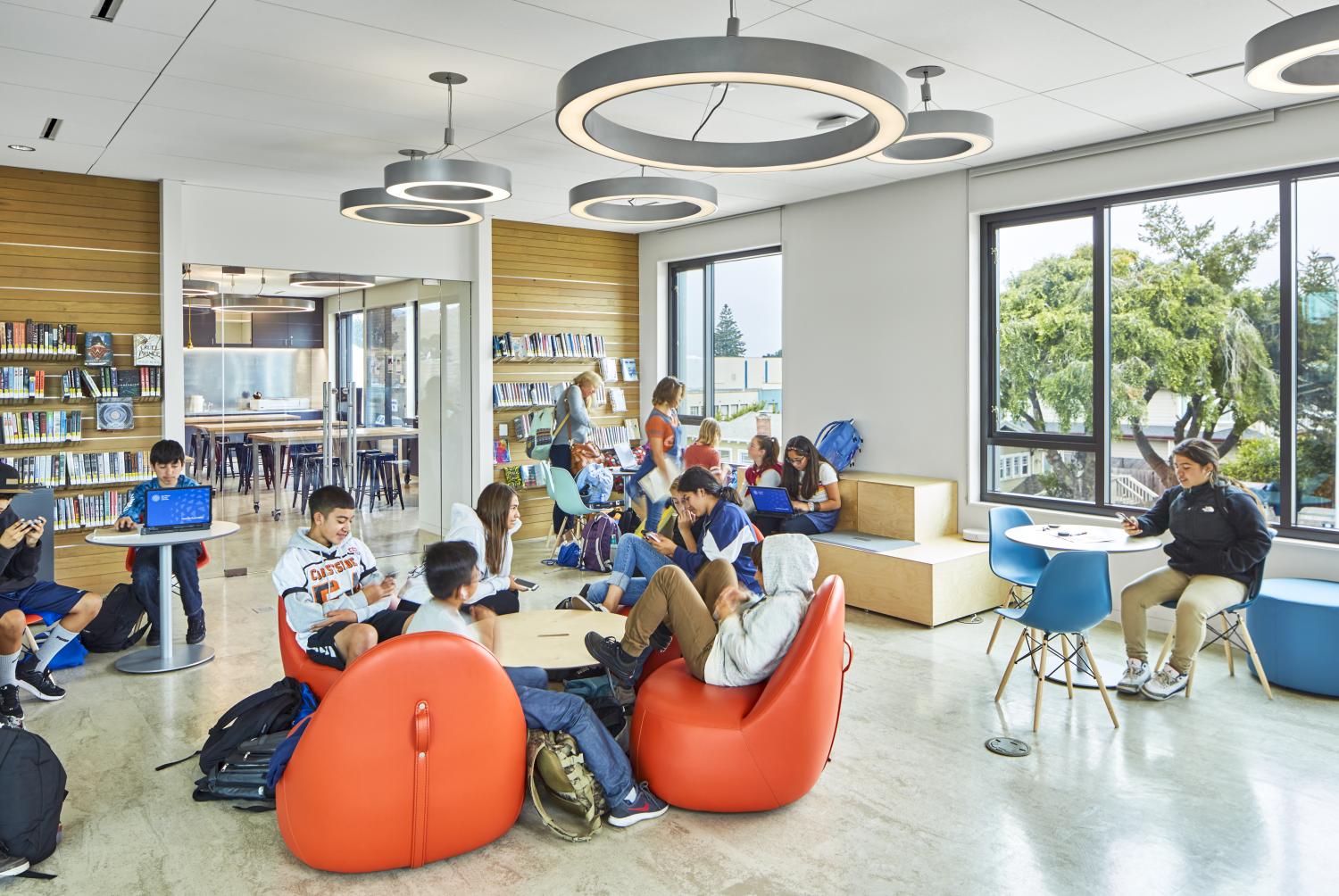 Teens area at the Half Moon Bay Library 