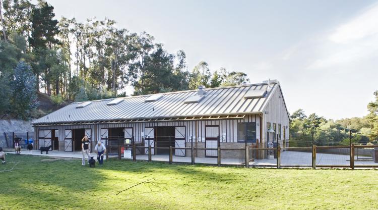Oakland Children’s Zoo goat/sheep barn exterior