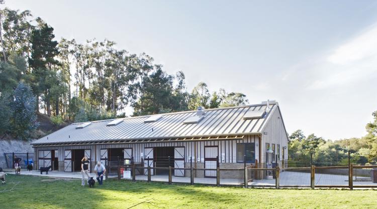Oakland Children’s Zoo goat/sheep barn exterior